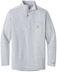 Image of Carhartt Force® 1/4-Zip Long Sleeve T-Shirt