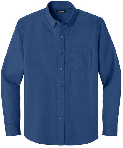 Port Authority® Long Sleeve Nailhead Easy Care Shirt image thumbnail