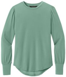 Image of Mercer+Mettle® Women’s Stretch Jersey Long Sleeve Blouson Top