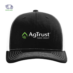 Image of Richardson #112 Trucker Cap - Black/White (STOCK)