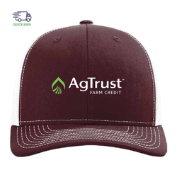 Image of Richardson #112 Trucker Cap - Maroon/White (STOCK)