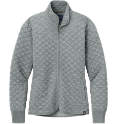 Image of Brooks Brothers Women's Diamond Quilt Full-Zip