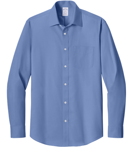Brooks Brothers Wrinkle-Free Stretch Pinpoint Spread Collar Shirt image thumbnail