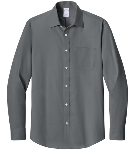Brooks Brothers Wrinkle-Free Stretch Pinpoint Spread Collar Shirt image thumbnail
