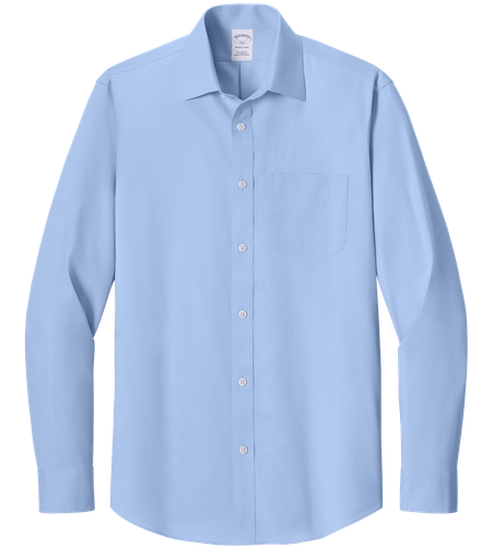 Brooks Brothers Wrinkle-Free Stretch Pinpoint Spread Collar Shirt image thumbnail