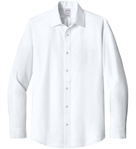 Brooks Brothers Wrinkle-Free Stretch Pinpoint Spread Collar Shirt image thumbnail