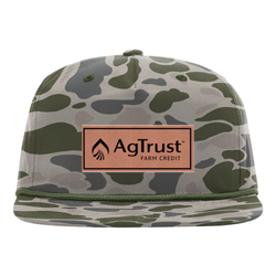 Image of 256P Richardson Duck Camo Umpqua Gramps Cap - Rec Leather Patch CENTER (UGLP)