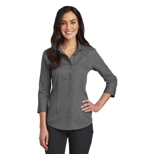 Red House Ladies 3/4-Sleeve Nailhead Non-Iron Shirt image thumbnail