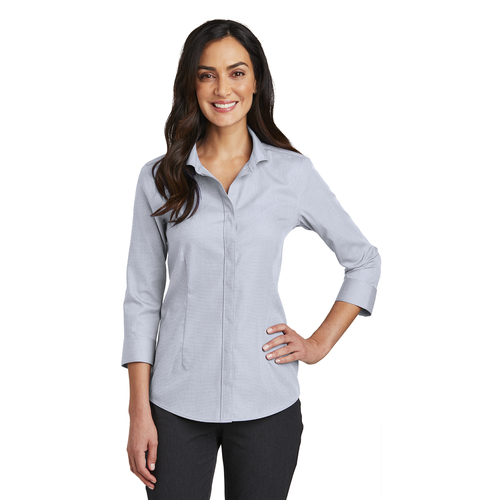 Red House Ladies 3/4-Sleeve Nailhead Non-Iron Shirt image thumbnail