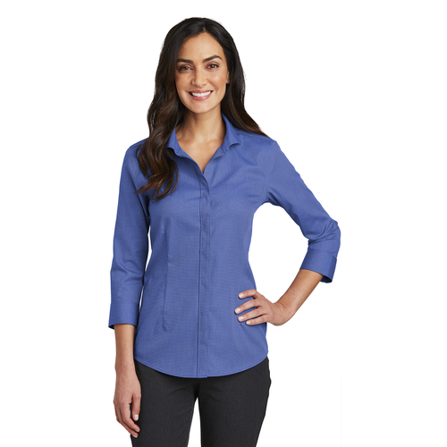 Red House Ladies 3/4-Sleeve Nailhead Non-Iron Shirt image thumbnail