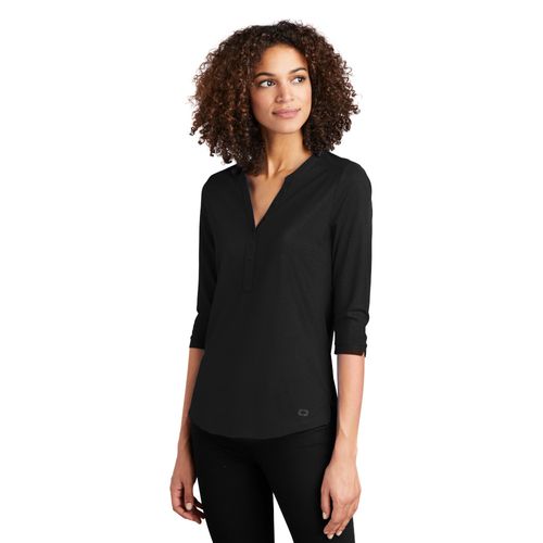 OGIO Ladies Jewel Henley image thumbnail