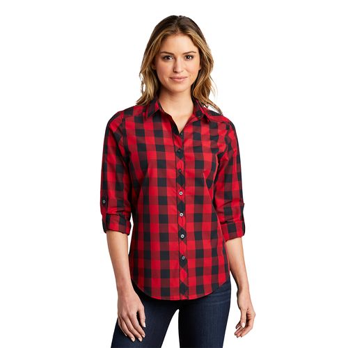 Ladies Everyday Plaid Shirt image thumbnail