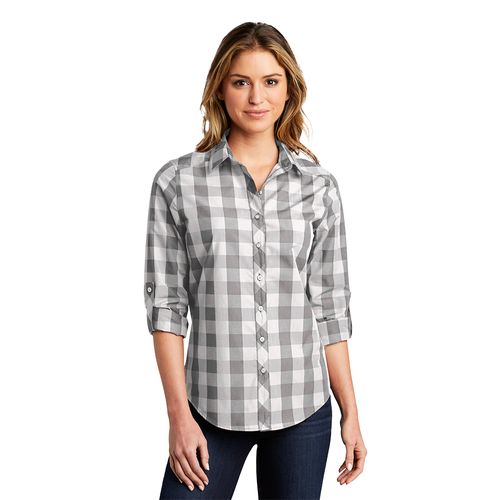 Ladies Everyday Plaid Shirt image thumbnail
