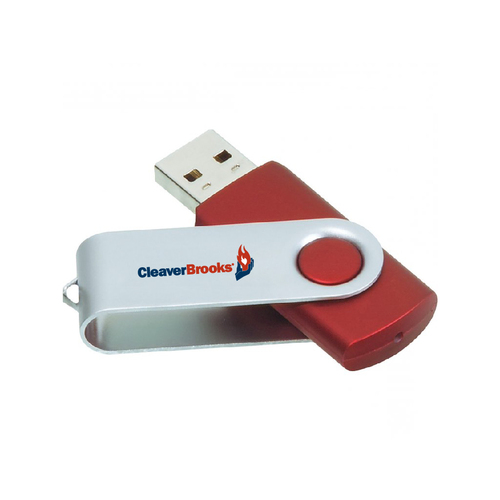 4GB Silver Swivel USB Flash Drive image thumbnail