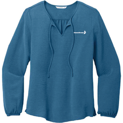 Image of Ladies Textured Crepe Blouse