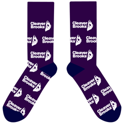 Image of Logo Dress Socks - Purple