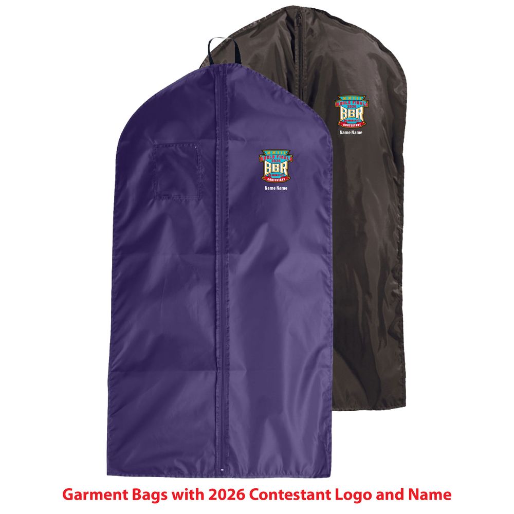 Garment Bag with 2026 Contestant Logo and Personalization primary image