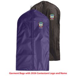 Image of Garment Bag with 2026 Contestant Logo and Personalization