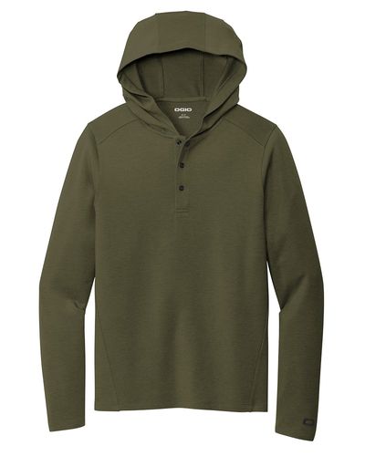 Men's OGIO Lumosity Hooded Henley image thumbnail