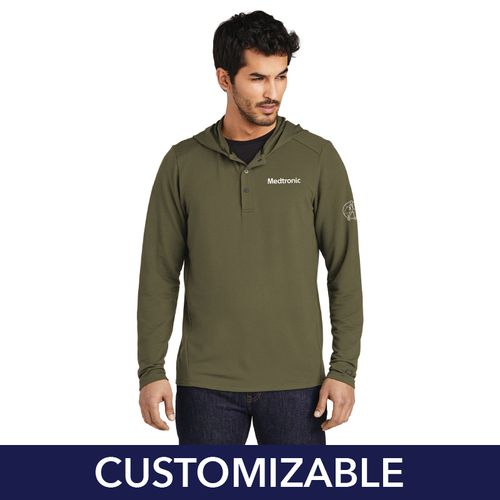 Men's OGIO Lumosity Hooded Henley image thumbnail
