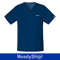 Image of Unisex Cherokee Core Stretch Navy Scrub Top