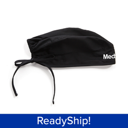 Image of Black Unisex Scrub Cap