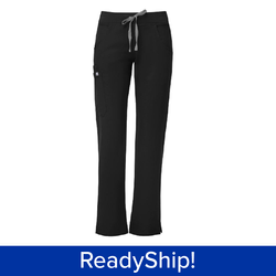 Image of Women's FIGS Black Cargo Scrub Pants