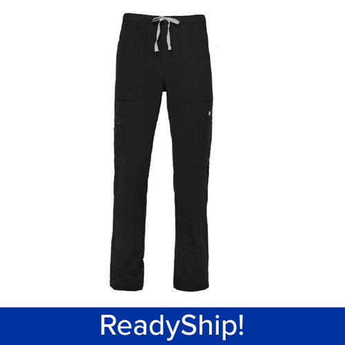 Men's FIGS Black Cargo Scrub Pants  image thumbnail