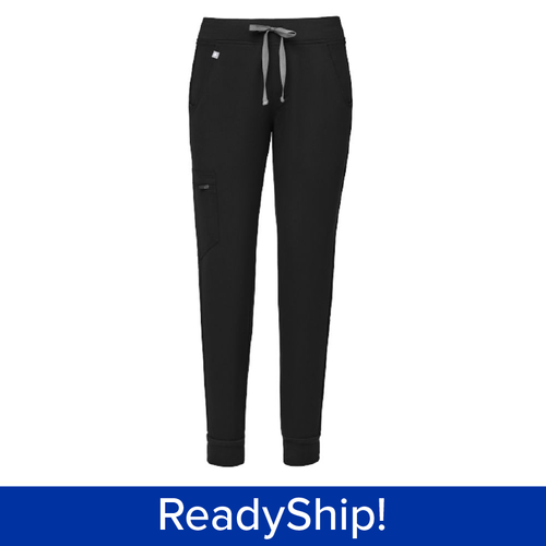 Women's FIGS Black Jogger Scrub Pants  image thumbnail