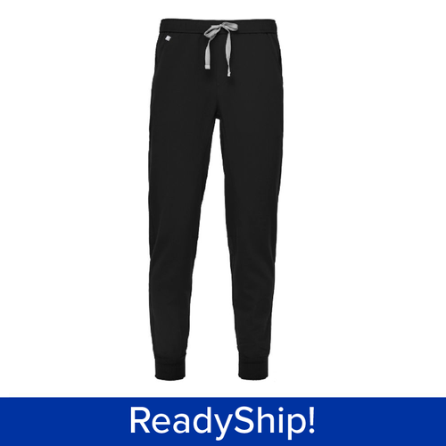 Men's FIGS Black Jogger Scrub Pants  image thumbnail