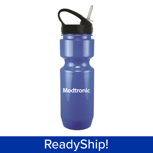 22oz Sports Bottle with Lid + Straw image thumbnail