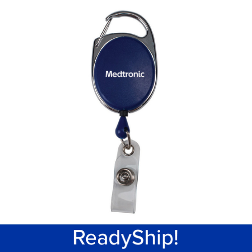 Pack of 5 - Carabiner Badge Reel with Back Alligator Clip image thumbnail