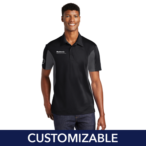 Men's Tall Colorblocked Micropique Performance Polo image thumbnail