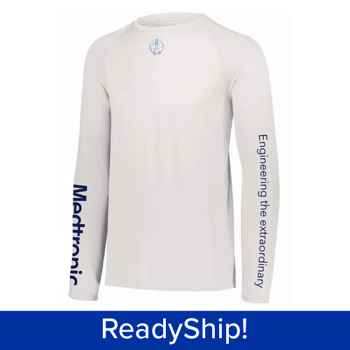 Unisex White Medtronic Brand Long Sleeve image thumbnail