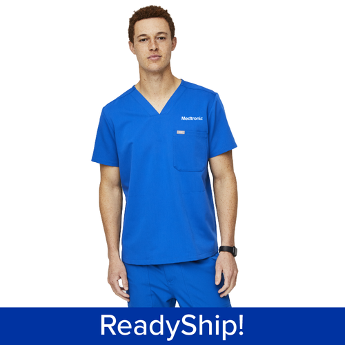 Men's FIGS Royal Scrub Top image thumbnail