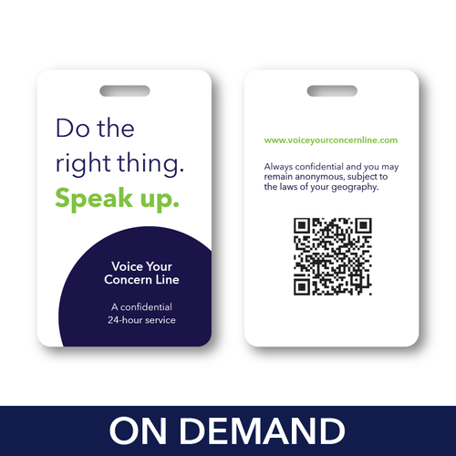 Voice Your Concern Badge - Multiple Languages image thumbnail
