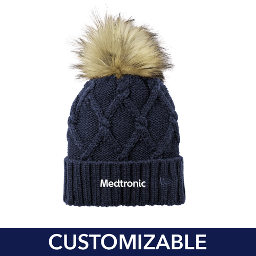 New Era Faux Fur Pom Beanie image thumbnail