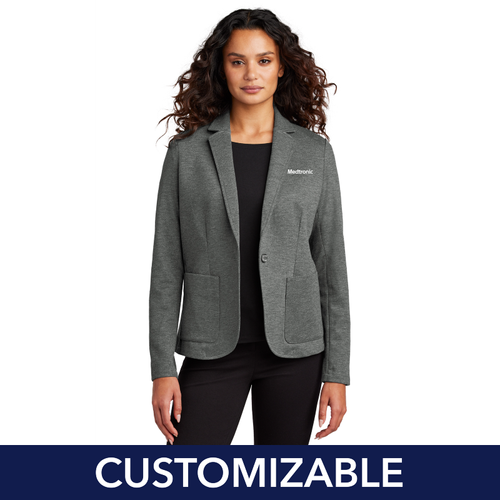 Women's Relaxed Knit Blazer image thumbnail