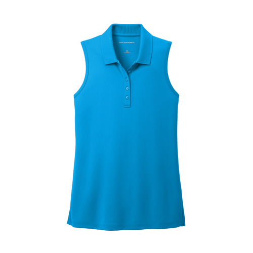 Women's UV Micro-Mesh Sleeveless Polo image thumbnail