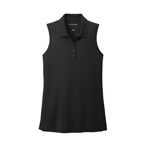 Women's UV Micro-Mesh Sleeveless Polo image thumbnail