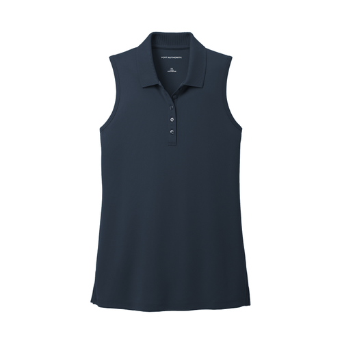 Women's UV Micro-Mesh Sleeveless Polo image thumbnail