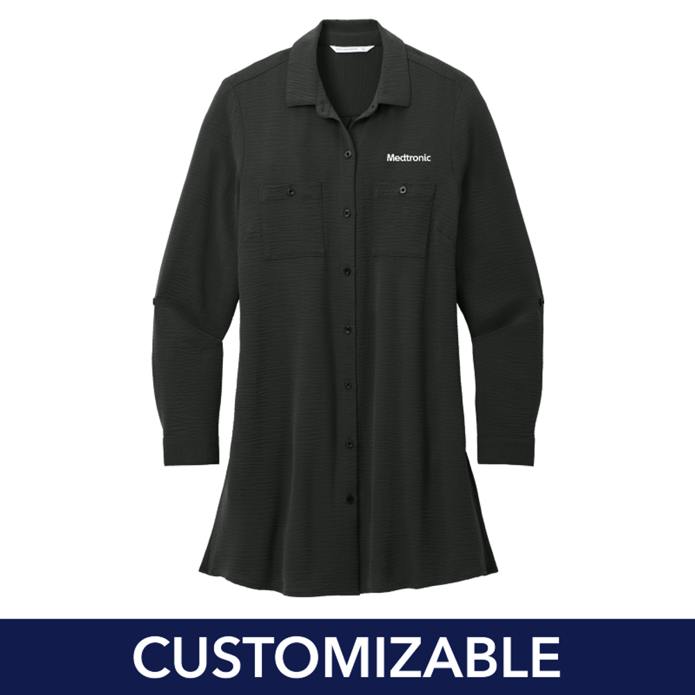 Women's Textured Crepe Long Tunic primary image