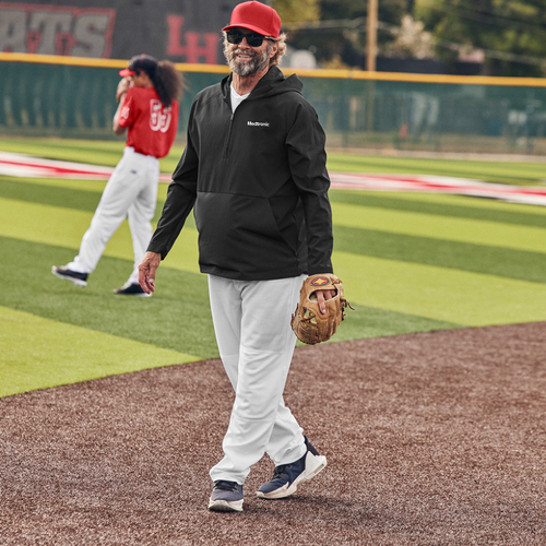 Men's Replay 1/2-Zip Long Sleeve Hooded Jacket image thumbnail