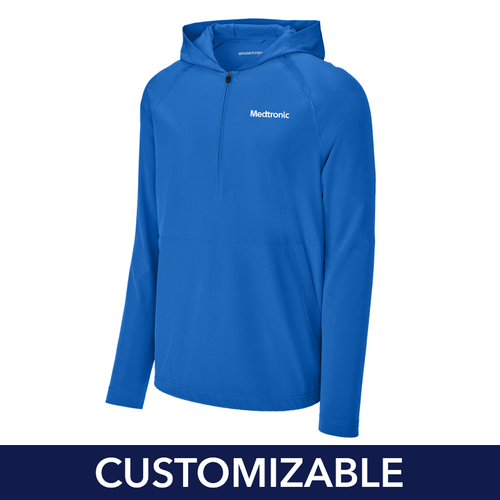 Men's Replay 1/2-Zip Long Sleeve Hooded Jacket image thumbnail