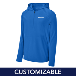 Image of Men's Replay 1/2-Zip Long Sleeve Hooded Jacket