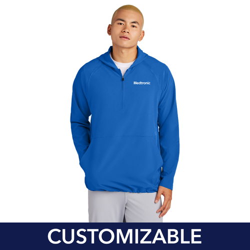 Men's Replay 1/2-Zip Long Sleeve Hooded Jacket image thumbnail