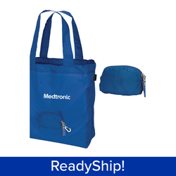 Image of Foldable Tote Bag with Zip Pocket
