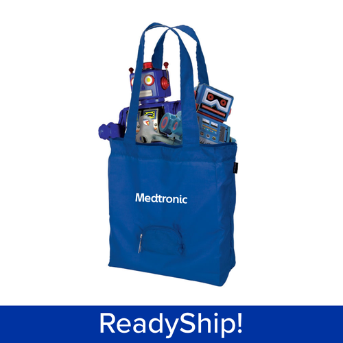 Foldable Tote Bag with Zip Pocket image thumbnail