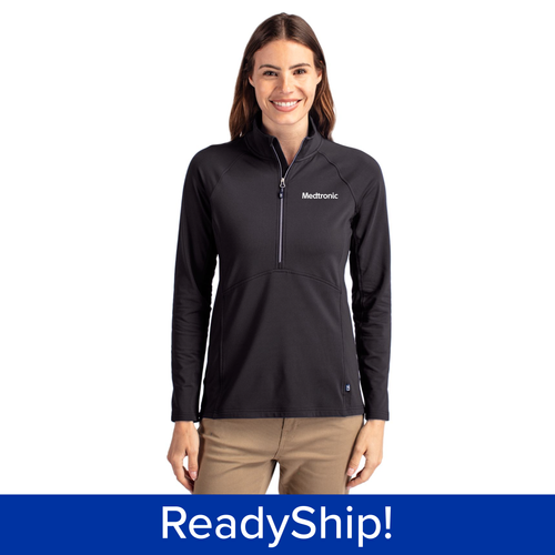 Women's Knit Stretch Quarter Zip Pullover image thumbnail
