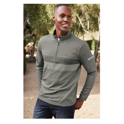 Men's TravisMathew Striped 1/4-Zip Pullover image thumbnail